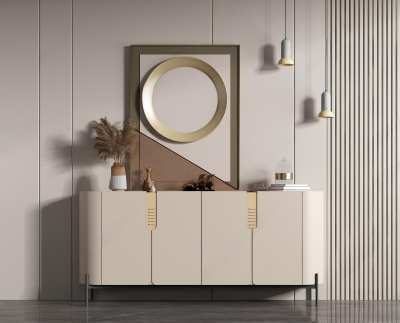 现代玄关柜3D模型下载